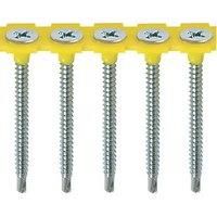 TIMco 00035COLLSD Collated Self Drilling Drywall Screw 3.5 x 35 - Zinc (Box of 1000)