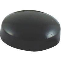 BLACK PLASTIC SCREW COVER CAPS, FITS NO. 6, NO. 8 & M4 WOOD/MACHINE SCREWS, x100