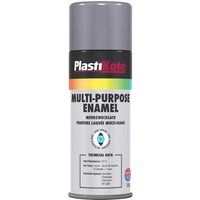 Plasti-kote 60105 400ml Multi Purpose Enamel - Gloss Grey