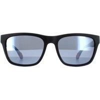 Rectangle Black Silver Mirror Polarized 5009