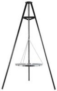 La Hacienda 55578 Tripod Grill, Steel, Black