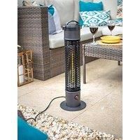 La Hacienda Outdoor 25in Single Tower Heater Black