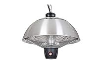 La Hacienda Hanging Mushroom Heater Silver Electric