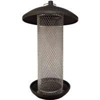 Gardelle Large Hanging Steel Bird Suet And Fat Ball Feeder, Black