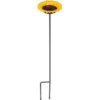 Gardelle Cast Iron Wild Bird Sunflower Dish Bird Feeder, Yellow