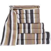 Egyptian Cotton Striped Towels - 4/8 Piece Set & 6 Colours! - Plum