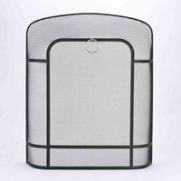 Inglenook Heavy Duty Black Spark Guard Fireplace Fireside Nursery Guard Safety Protection