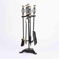 Inglenook Spiral Fire Companion Set Brass