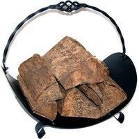 Log Holder Cradle Fireplace Wood Coal Basket Log Store Rack Firewood Storage
