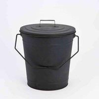 Harewood International Inglenook Black Coal Bucket With Handles And Lid