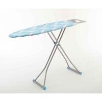 HIGHLANDS DELUXE WIDE METAL IRONING BOARD 10STEP HEIGHT ADJUSTABLE IRON RACK