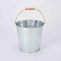 Highlands Galvanised Bucket | 7 L or 12 L Heavy Duty Metal Pail Water Feed Coal Fire Ash