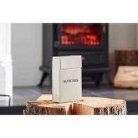 Inglenook Premium Metal Matches Holder Powder Coated - Cream # ING011