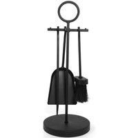 Inglenook All Black 4 Piece Companion Set Circle Handle