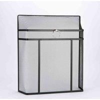 Inglenook, Heavy Duty Black Spark Guard With Chrome Ring