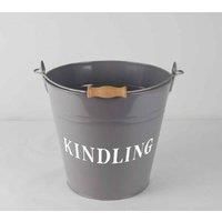 Kindling Bucket Grey Inglenook