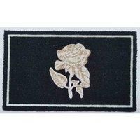 Arboria Gold Rose Design Door Mat Doormats Non Slip Natural Coir Welcome Indoor Outdoor Home Garden Mats.