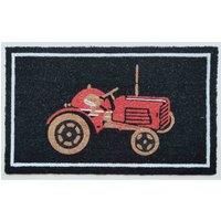 Arboria Tractor Design Door Mat Doormats Non Slip Natural Coir Welcome Indoor Outdoor Home Garden Mats.