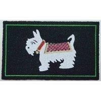 Natural Coir Door Mats Scotty Dog Non Slip Back 45 X 75cm CLEARANCE OFFER