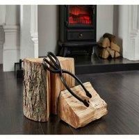 Inglenook FIRE217 Heavy Cast Iron Scissor Tongs - Matt Black