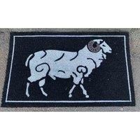 Arboria Sheep Design Doormat Non Slip Natural Coir Welcome Indoor Outdoor Home Garden Mats.