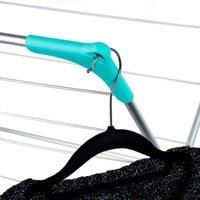 Highlands® 3 Tier Indoor Airer with Drying Space, Metal, Silver, 15 m, Clothes Airer, Indoor and Outdoor Laundry Horse Drying Rack