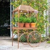 Ascalon Design Rusty Vintage Flower Cart