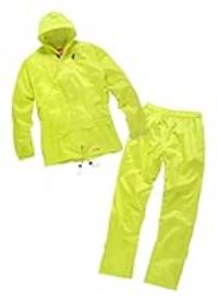 Scruffs T51055 Size X-Large Rain Suit Waterproofs - Black (2-Piece)