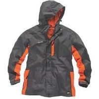 Scruffs Black Worker Jacket Men's Workwear Waterproof Raincoat Work Coat Grey