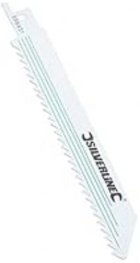 Silverline 598431 Recip Saw Blades, 6 tpi, 150 mm - Pack of 5