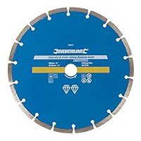 Silverline 589673 Concrete and Stone Cutting Diamond Blade 230 x 22.23 mm Segmented Rim