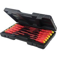 SILVERLINE 11PCE INSULATED SOFTGRIP SCREWDRIVER SET 918535