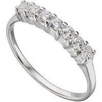 The Love Silver Collection Sterling Silver Cz Eternity Ring