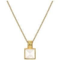 Hot Diamonds Hd X Jj Calm Mother Of Pearl Square Pendant