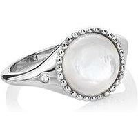Hot Diamonds Mother Of Pearl Circle Ring