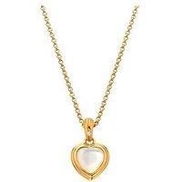 Hot Diamonds Hd X Jj Heart Pendant - Mother Of Pearl