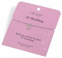 Hot Diamonds Silver Whisper 21st Birthday Charm Bracelet | 925 Sterling Silver Charm Bracelet with Cubic Zirconia | Rhodium Plated Anti-Tarnish, Presented in a Luxury Gift Bag
