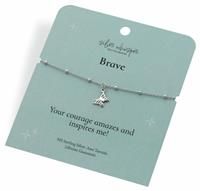 Hot Diamonds Silver Whisper “Brave” Sterling Silver Bracelet with Butterfly Charm | Special Occasion Bracelet For Women | 16cm + 4cm Extender, Anti-Tarnish Rhodium Plated