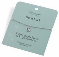 Hot Diamonds Silver Whisper Good Luck Sterling Silver Clover Charm Bracelet | Special Occasion Bracelet | Good Luck Bracelets For Women | 16cm + 4cm Extender, Anti-Tarnish Rhodium Plated