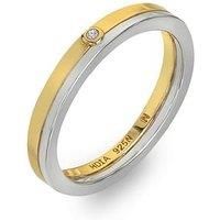 Hot Diamonds Parellel Two Tone Ring