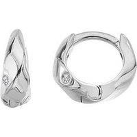 Hot Diamonds Ridge Huggie Earrings