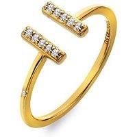Hot Diamonds Hd X Ge T-Bar Ring
