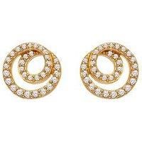Hot Diamonds Hd X Ge Shimmer Circle Earrings