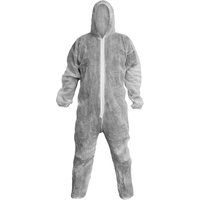 Sealey Disposable Coveralls Hood Painters Protective Suit White X-Large