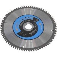 Worksafe 25080/Ali Aluminium Cutting TCT Saw Blade Ø250 x 30mm - 80tpu