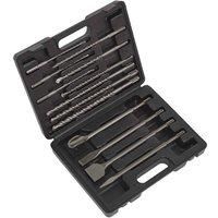 Sealey SDS Plus Drill Bit & Chisel Set 13 Pieces - WDCS