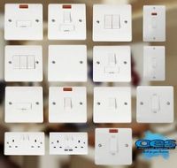 Click Mode White Moulded Light Switches & Sockets - Full Range 20 Year Guarantee