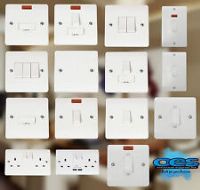Click Mode White Moulded Light Switches & Sockets - Full Range 20 Year Guarantee