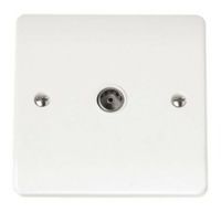 Click Scolmore MODE Single Coaxial Socket Outlet CMA065