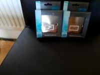 2 x Click Deco Victorian Satin Chrome 13A Fused spurs VPSC750WH, Brand new boxed